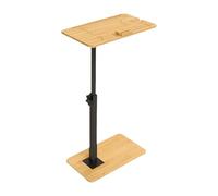 Mesa C para sofá | Mesa de extremo de sofá con altura ajustable | Mesa auxiliar pequeña para sofá, mesa auxiliar para sala de estar, dormitorio, mesa de almacenamiento para baño