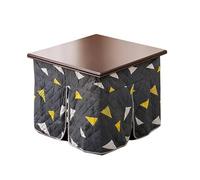 Mesa Calefactada Kotatsu De Invierno Manta Kotatsu Mesa Calefactada Plegable Estilo Japonés Kotatsu Uso Multifuncional: Adecuada Como Mesa De Centro O Mesa Auxiliar Ideal(Gray-B,66*66*67CM)