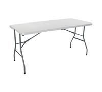 Mesa Catering y Camping Plegable Portátil Rectangular 122cm, 150cm, 180cm, 240cm | Dayron | Multiusos: Camping, Eventos en Espacios Exteriores o Interiores | Resina y Patas Acero