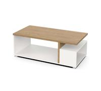 Mesa centro fija acces color roble hamilton y blanco mate 92x50 cm 50 cm
