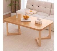 Mesa Centro Madera, Mesa Pequeña Salon, Patas Engrosadas, Soporte de Carga Estable Sin Vibraciones, Adecuada for Tatami, Salón de Té, Ventanal(60cm)