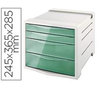 Mesa Clasificadora Bloques Esselte Color Hielo Plastico 4 Cajas Color Verde 245X365X285mm