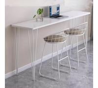 Mesa Cocina Alta con Taburetes for Exteriores Mesa Recibidor Entrada for Espacios Pequeños, Juego de Mesa de Bar for Cafetería, Mesa de Bar de Mostrador(White,80 * 40 * 100cm)