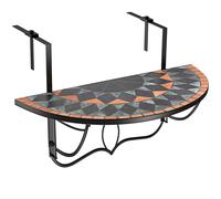 Mesa Colgante de balcón Plegable diseño Mosaico 76x40cm