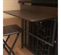 Mesa Colgante, Mesa Resistente para Exteriores, Mesa elevable con Altura Regulable para balcón, Mesa de Comedor pequeña Plegable, Estante para portátil para el hogar, Mesa Auxiliar para bara