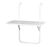 Mesa Colgante Para Balcón 60x40cm Blanca Plegable