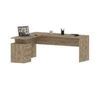 Mesa com efeito de madeira