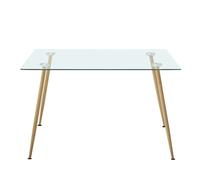 Mesa comedor cristal asper estilo nórdico 120x170 cm 75 cm