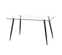Miroytengo Mesa Comedor de Cristal Asper Ideal para Salón Estilo Contemporáneo Moderno 120cm