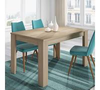 Habitdesign Mesa de Comedor Extensible Kendra, Acabado Roble Canadian