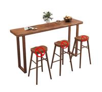 Mesa Comedor Madera Mesa Cocina Y Comedor Estilo Campestre Mesa Creativa Con Base Madera Extensible Mesa Café Casual Mesa De Cocina Y Comedor Madera Maciza De Estilo Moderno Medio Siglo (Sin Sillas)(1