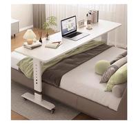 Mesa con Ruedas, Altura Ajustable, Escritorio de Computadora Extraíble, Mesa Portátil de Pie Sobre la Cama, para el Hogar Y la Oficina, Blanco, un Color, Estilo a, JYLSSKUK, un color, Estilo a