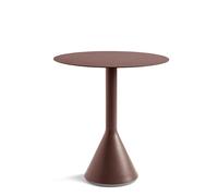 Mesa Cónica Palissade Ø70 x H74 Hierro Rojo