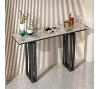Mesa consola con almacenamiento, mesa decorativa moderna para entrada, sala de estar, pasillo y oficina, diseño contemporáneo para decoración versátil del hogar