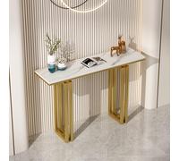 Mesa consola con almacenamiento, mesa decorativa moderna para entrada, sala de estar, pasillo y oficina, diseño contemporáneo para decoración versátil del hogar
