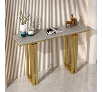 Mesa consola con almacenamiento, mesa decorativa moderna para entrada, sala de estar, pasillo y oficina, diseño contemporáneo para decoración versátil del hogar