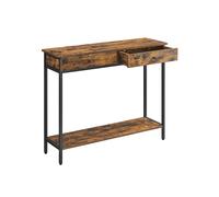 Mesa consola con cajones y estructura de acero estilo industrial