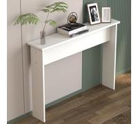 Mesa consola con cubierta para estante de radiador, mesa de entrada moderna para pasillo, sala de estar, placa gruesa, carga máxima de 66 libras