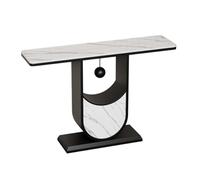 Mesa consola de entrada, mesa de sofá de granja, mesa larga para decoración de pasillo y sala de estar, 150 cm, color negro, muebles elegantes y funcionales para el hogar
