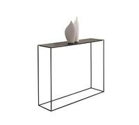 Mesa consola de hierro forjado, versátil solución de almacenamiento para el hogar para entradas, salas de estar, oficinas o como mesa auxiliar larga, 80 cm de alto