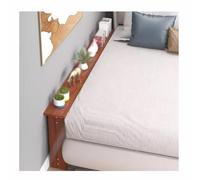 Mesa consola de madera maciza, mesa de sofá versátil para sala de estar, entrada y dormitorio, acabado marrón, 100 x 15 x 65 cm, perfecta para detrás del sofá y la cama, elegante mesa auxiliar
