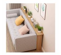 Mesa consola de madera maciza natural, mesa de sofá versátil para entrada, detrás del sofá o mesita de noche; elegante mesa auxiliar (150 x 10 x 65 cm) - Decoración perfecta para el hogar
