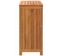 Mesa Consola de Madera Maciza para Exterior, Mesa de Jardín de Duradera de 80x35x75 Cm, Estructura Estable, Amplio Espacio de Almacenamiento con Puertas, Dispositivo de Fijación (80x35x75cm)