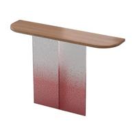Mesa consola de madera rústica para decoración de pasillo y nización, mesa larga y estrecha para sala de estar, vestíbulo, marrón, 47.2 pulgadas