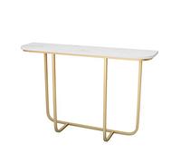 Mesa consola de mármol para luz de entrada, mesa de pared de lujo con mesa de café, mesa auxiliar estrecha para porche o entrada