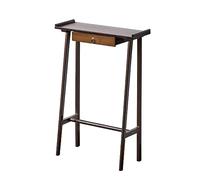 Mesa consola estrecha con cajones, mesa de acento vintage para espacios pequeños, muebles de entrada, mesa auxiliar decorativa para sala de estudio (tamaño: 70 x 20 x 85 cm, color: A)