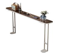 Mesa consola estrecha para detrás del sofá sobre estante del radiador con marco de metal y parte superior de cristal, elegante mesa de entrada, cubierta de radiador para sala de estar y pasillo (71 x