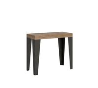 Mesa consola extensible 90x40/196 cm Flame Small Premium Estructura Antracita