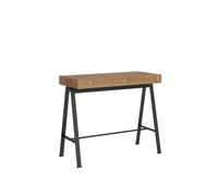 Mesa consola extensible 90x40/290 cm Estructura antracita banco