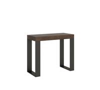 Mesa consola extensible 90x40/300 cm Tecno Premium con estructura antracita
