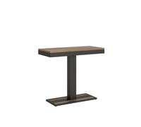 Mesa consola extensible Capital Small Evolution 90x40/196 cm, estructura antracita