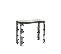 Mesa consola extensible Ghibli Small Evolution 90x40/196 cm con estructura antracita