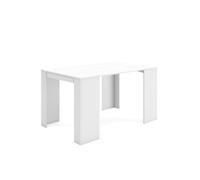 Mesa consola extensible: 140 cm / Toda color blanco