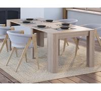 Mesa consola extensible ONEGA - 10 comensales - 4 extensiones - Roble
