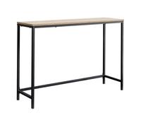 [en.casa] Mesa Consola Kronoby Mesa de Entrada Rectangular para Dormitorio Salón Pasillo Mueble Recibidor Mesa Auxiliar Metal/MDF 80 x 100 x 30 cm - Negro Efecto Roble