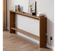 Mesa Consola,Mesa de Consola Estrecha para Detrás del Sofa,Mesas de Sofá,Estantes de Almacenamiento Estrecho,con Espacio de Almacenamiento,Ideal para Muebles de Pasillo y oficinas 150×10×69cm