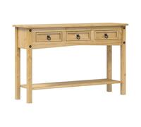 Mesa consola - mesa de entrada corona madera maciza de pino 114x34,5x73 cm