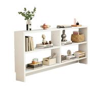 Mesa Consola,Mesita Auxiliar de Sofá Larga y Estrecha,Mesa Estrecha para Detrás del Sofá,Orificios pretaladrados para la gestión de cables,estantes de doble capa,para Salón Pasillo Recibidor