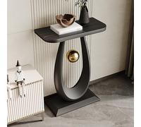 Mesa Consola Moderna Énfasis para Entrada Sofá con Base en Forma de Gota Colgante Bola Mesa Énfasis Estrecha Larga para Vestíbulo Entrada Detrás del Sofá(D,50*30*75CM/19.7*11.8*29.5IN)