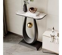 Mesa Consola Moderna Énfasis para Entrada Sofá con Base en Forma de Gota Colgante Bola Mesa Énfasis Estrecha Larga para Vestíbulo Entrada Detrás del Sofá(B,40*30*75CM/15.7*11.8*29.5IN)