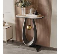 Mesa Consola Moderna Énfasis para Entrada Sofá con Base en Forma de Gota Colgante Bola Mesa Énfasis Estrecha Larga para Vestíbulo Entrada Detrás del Sofá(E,40*30*75CM/15.7*11.8*29.5IN)
