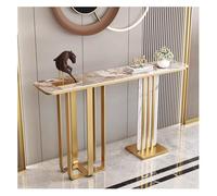 Mesa consola moderna, mesa de sofá larga estrecha con diseño de losa de roca, mesa auxiliar de pared simple para entrada, pasillo, vestíbulo, sala de estar