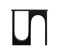 mesa consola Mueble de entrada moderno de madera, mesa de entrada for pasillo, consola de doble curva detrás de la mesa del sofá for sala de estar, pasillo, vestíbulo, entrada, dormitorio mesas consol