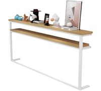 Mesa consola para detrás del sofá, estante de almacenamiento abierto para sala de estar y pasillo, ideal para huecos y encima del radiador