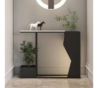 Mesa Consola Recibidor Moderna Consola Entrada con Jardinera para Espacios | C,80*25*80cm/31.5*9.8*31.5in