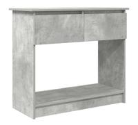 vidaXL Mesa Consola con cajones Gris hormigón 85,5x38,5x74,5 cm, Mesa de recibidor, Mesa Consola de Pasillo, Mesa de Pasillo, Mesa de Pasillo